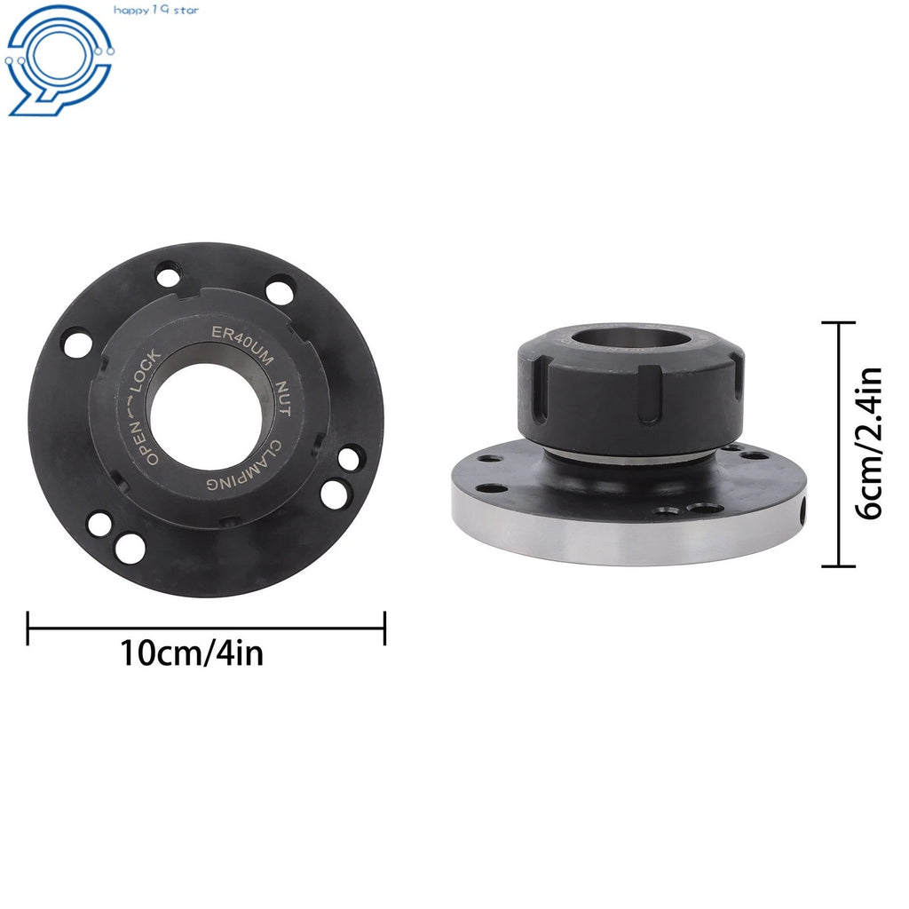 ER40 Precision Collet Chuck 100mm for CNC Milling Lathe (100mm Diameter)