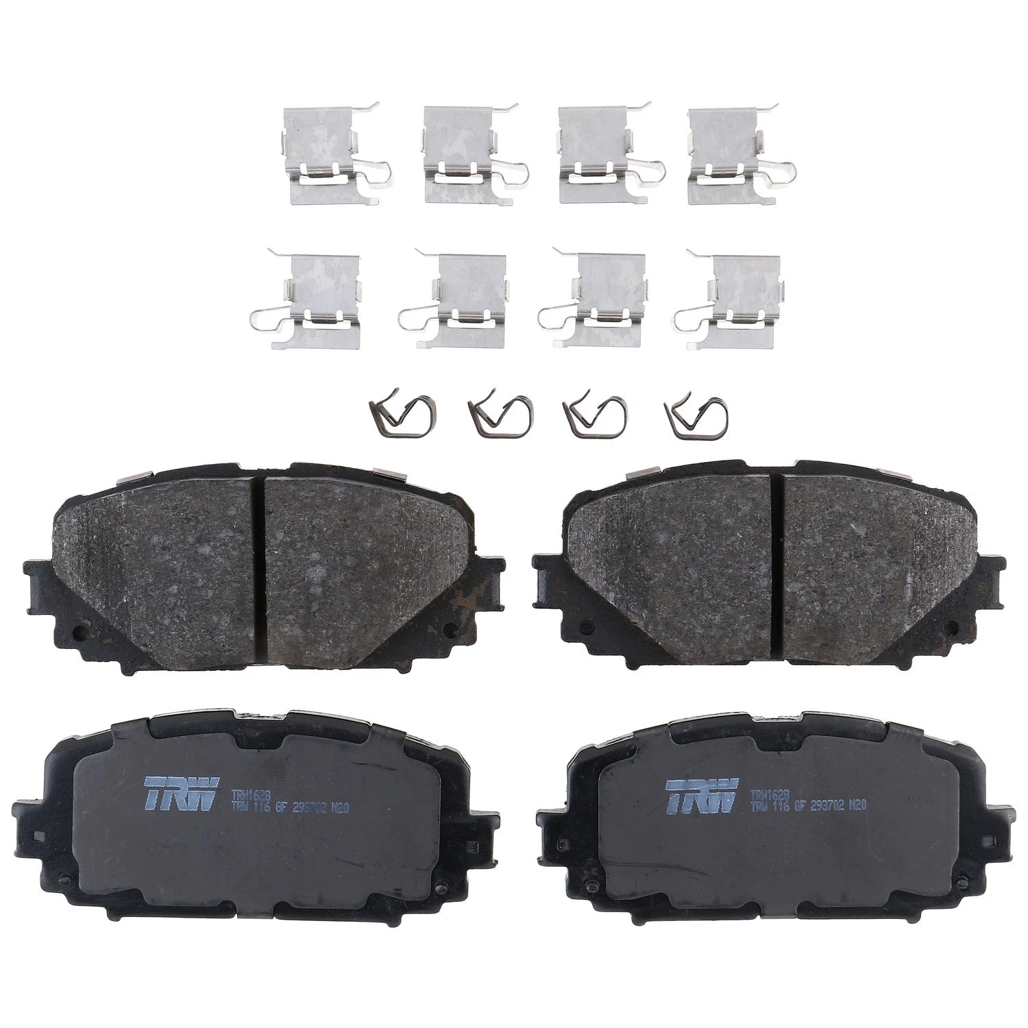 Set of 4 Disc Brake Pads for Toyota Yaris (2012–2018)