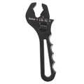 Hose End Fitting Tool Spanner for 3AN-16AN (Adjustable, Aluminum, Black)