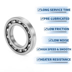 Deep Groove Ball Bearing 35x62x9mm for Scooter Skateboard (1 Pc)