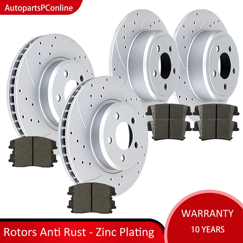 Brake Rotors & Pads Kit for Chrysler Charger Challenger (RWD V6)