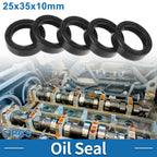 Set of 5 Oil Seal Ring for Rotary Shaft 25x35x10mm Nitrile Rubber