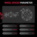 Set of 4 Hubcentric Wheel Spacers 1" 6x5.5 6x139.7 14x1.5 for GMC C2500 (1988–2000)