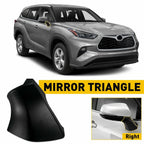 Right Side Rearview Mirror Triangle Base Cover for Toyota Highlander (2020–2022)