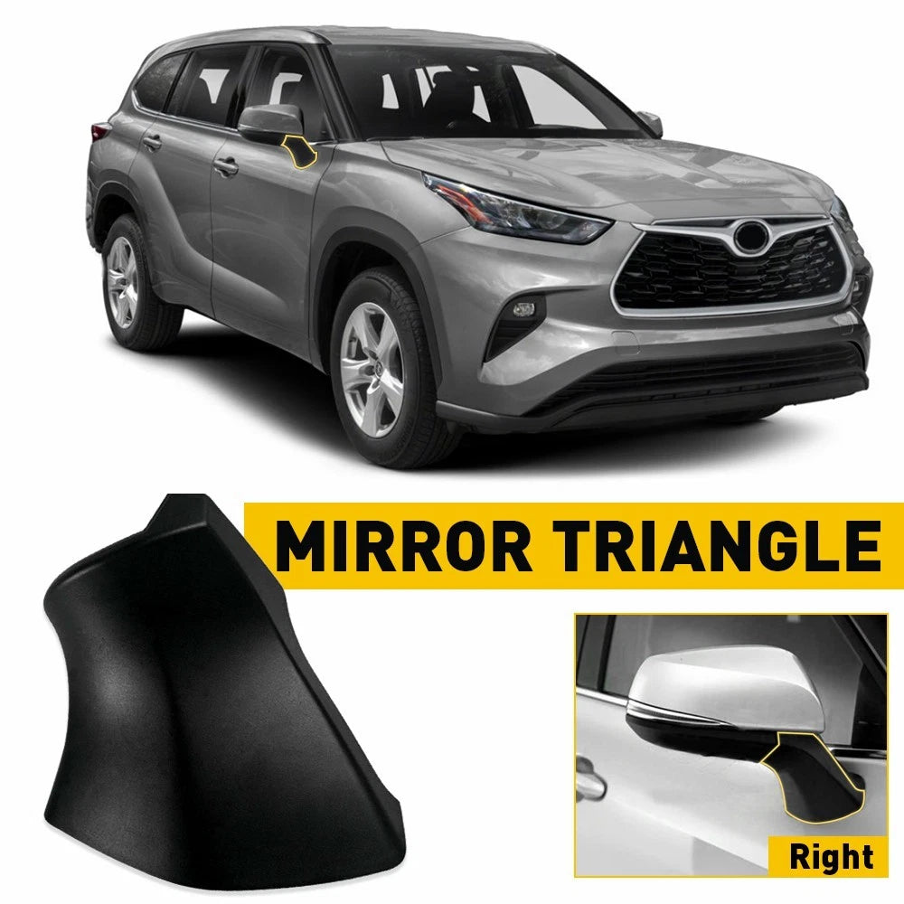 Right Side Rearview Mirror Triangle Base Cover for Toyota Highlander (2020–2022)