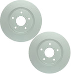 Set of 2 Bosch QuietCast Front Brake Disc Rotors for Dodge Jeep Mitsubishi Chrysler