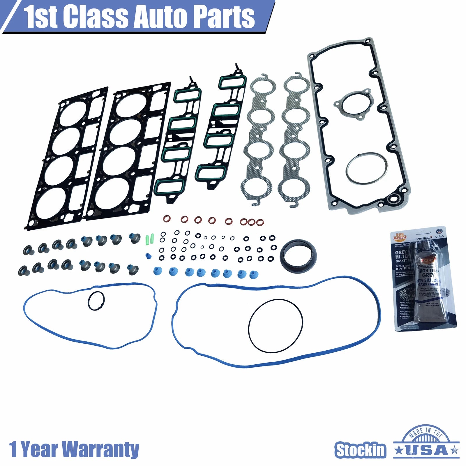 Engine Head Gasket Set for Chevrolet Express, GMC Yukon 6.0L 6.2L V8 (2003–2021)
