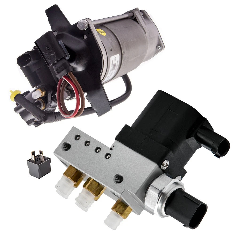 Air Suspension Compressor + Valve Control Block Set for Mercedes W219 (2006–2010)