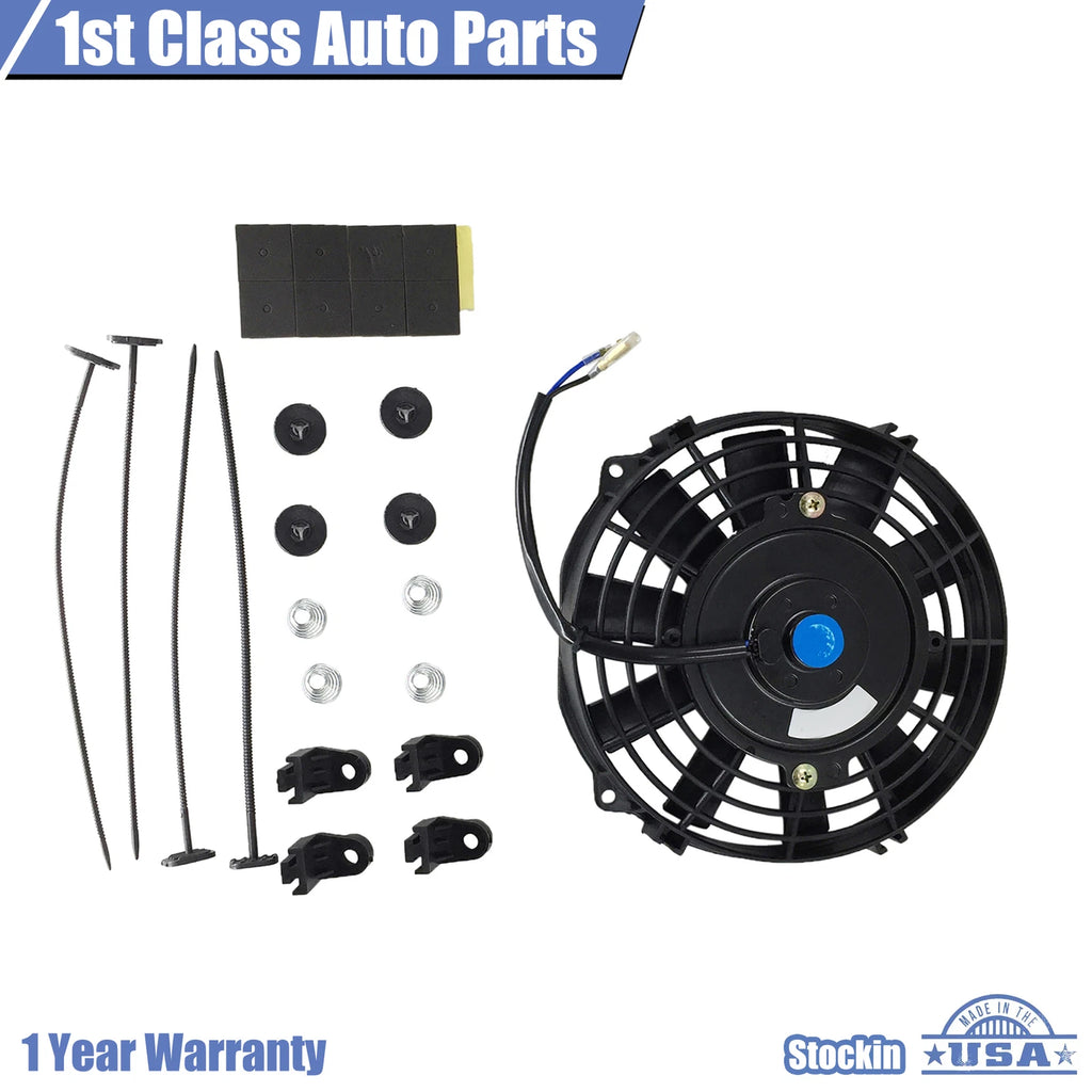 7" Slim Radiator Cooling Fan Mount Kit for Universal Fit (All Years)