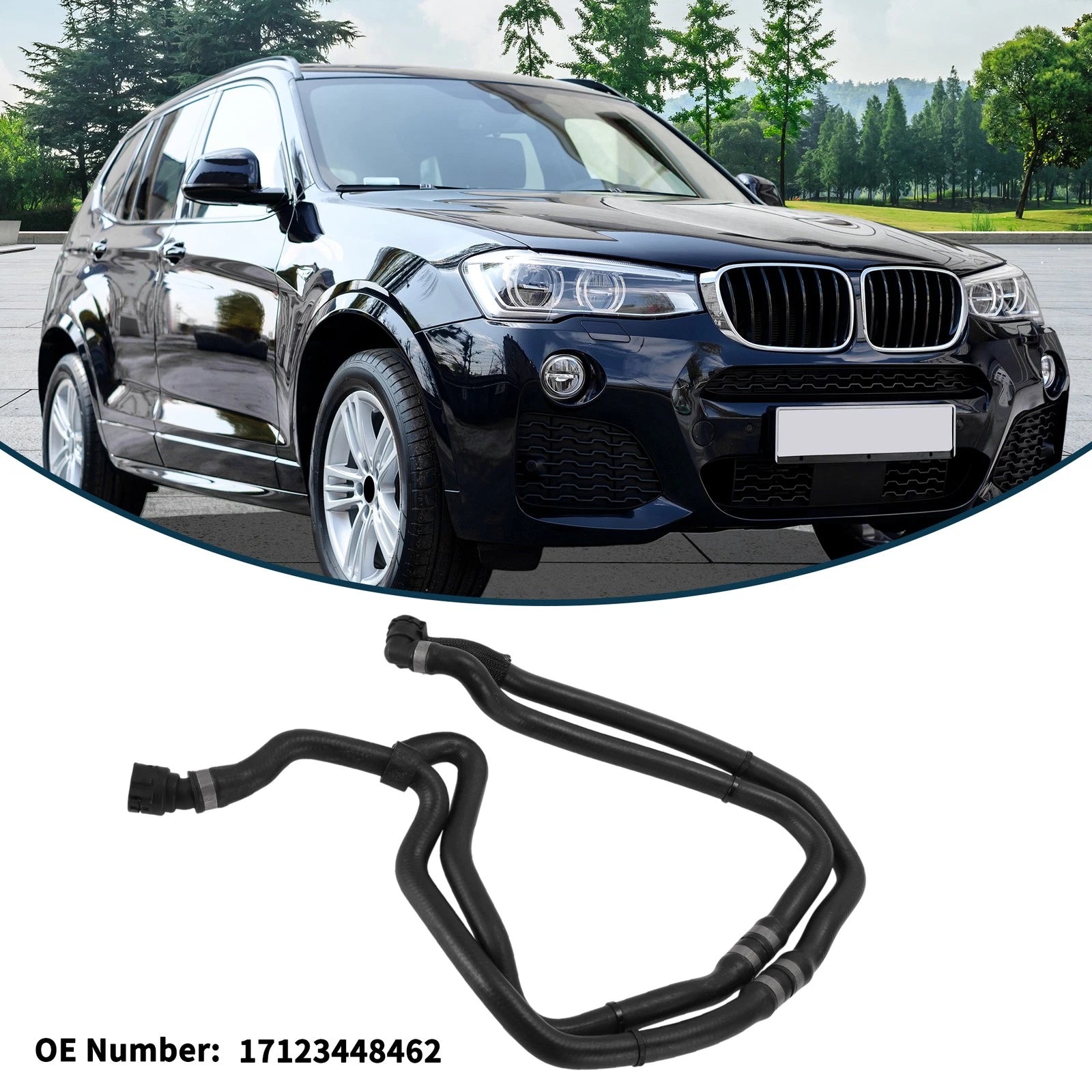 Radiator Hose No.17123448462 for BMW X3 (2006–2010) Upper Hose