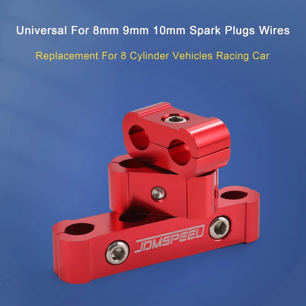 Set of 12 Red Spark Plug Wire Separator Dividers for Racing Car