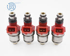 Set of 4 Fuel Injectors for Nissan D21, Pickup 1991–1995 (16600-86G00)