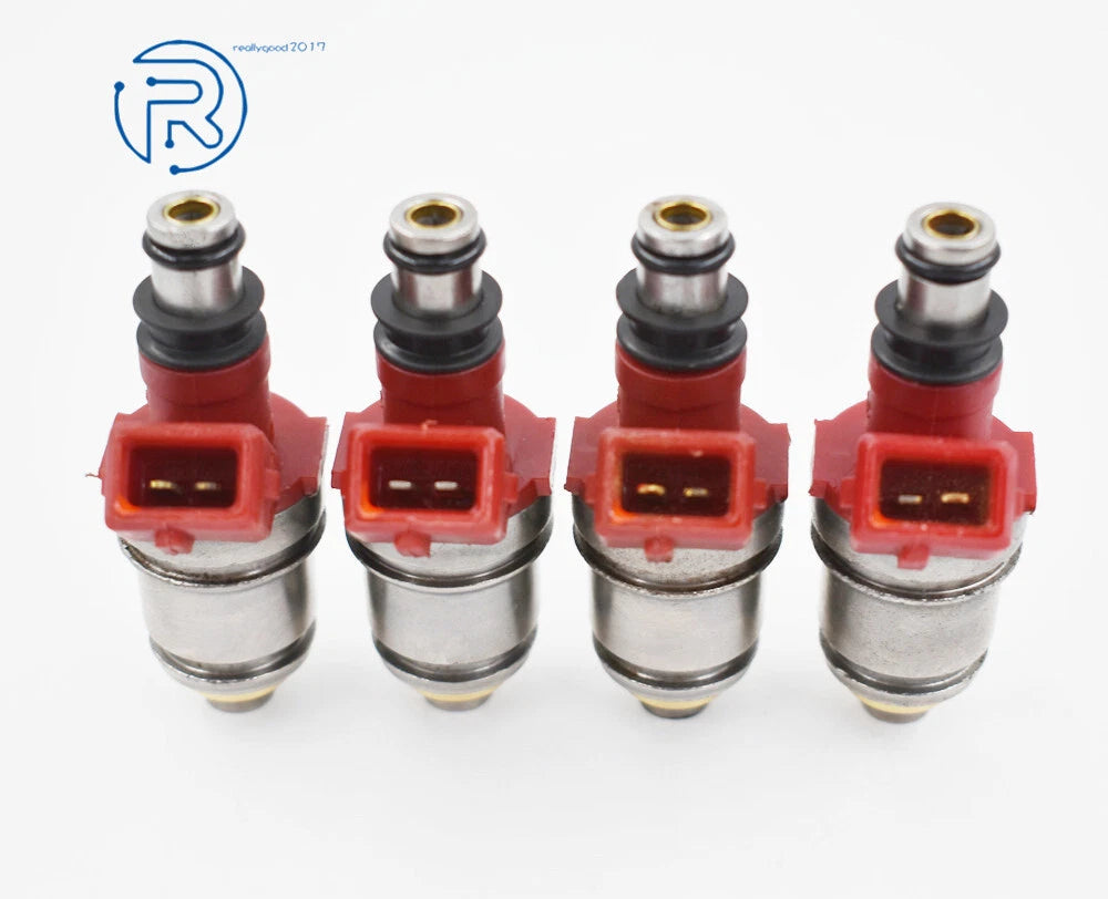 Set of 4 Fuel Injectors for Nissan D21, Pickup 1991–1995 (16600-86G00)