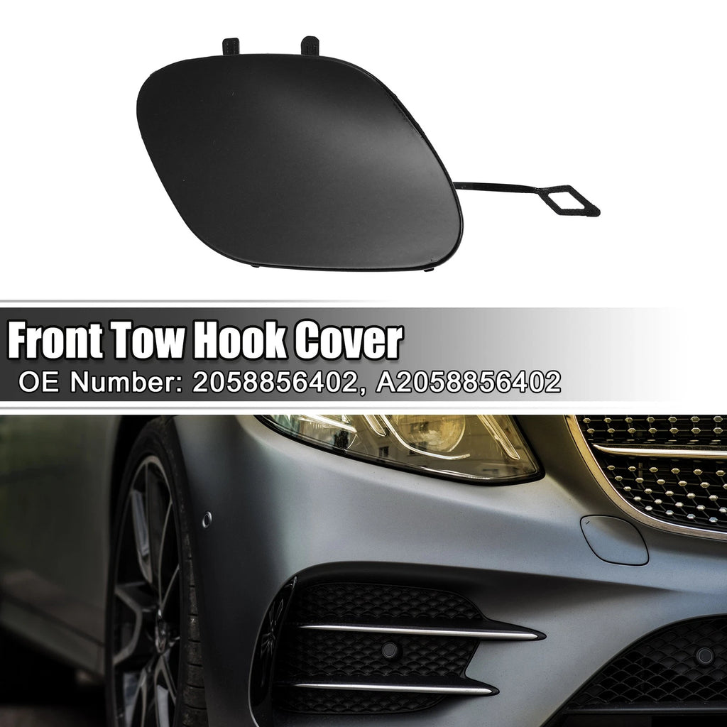 Tow Hook Eye Hole Cover for Mercedes-Benz C-Class W205 (2015–2021) Black