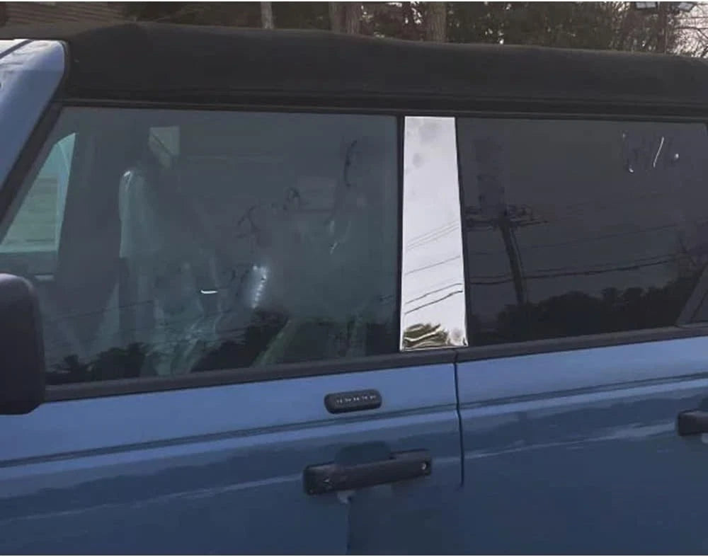 Pillar Post Trim Kit Luxury FX Polished for 2021–2023 Ford Bronco 4-door