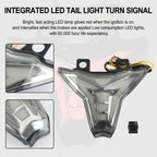 Integrated Tail Light Turn Signal for Kawasaki Ninja ZX10R Z1000 (2013–2022) Black T9