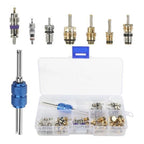 R134a AC Valve Core Kit 40 Pieces with Tool for Car Truck Motorcycle (N/A)