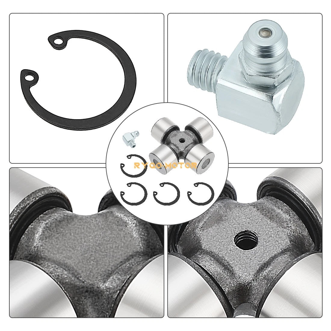 Set of 4 Drive Shaft Universal Joints for Can-Am (715900186, 715900326)