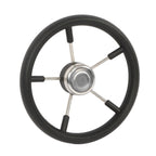 5 Spoke Stainless Steel Steering Wheel for Yach (13-7/8 Inch)