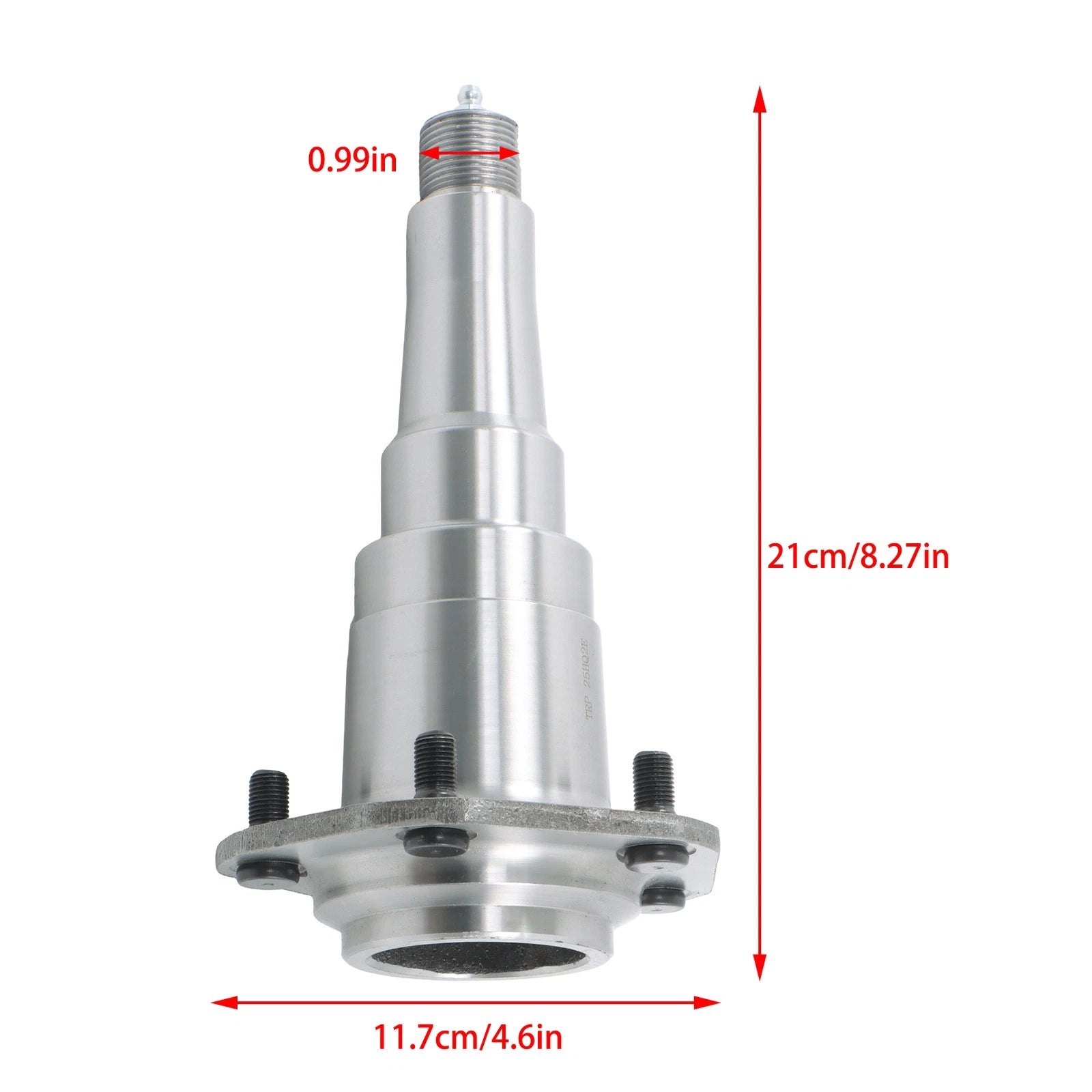 Weld-On Spindle with Flange for 7000 lb Trailer Axles (2 1/4" Diameter)