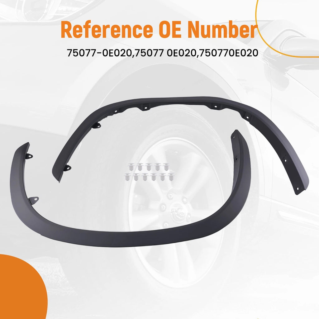 Fender Arch Molding for Toyota Highlander (2020–2022) 75086-0E040 Front