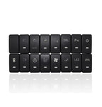 Green LED Light Bar Dashboard Control Switch for Honda Accord (2003–2007)
