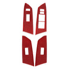 Red Interior Door Window Lift Switch Cover Trim for Toyota Tundra (2014-2021)