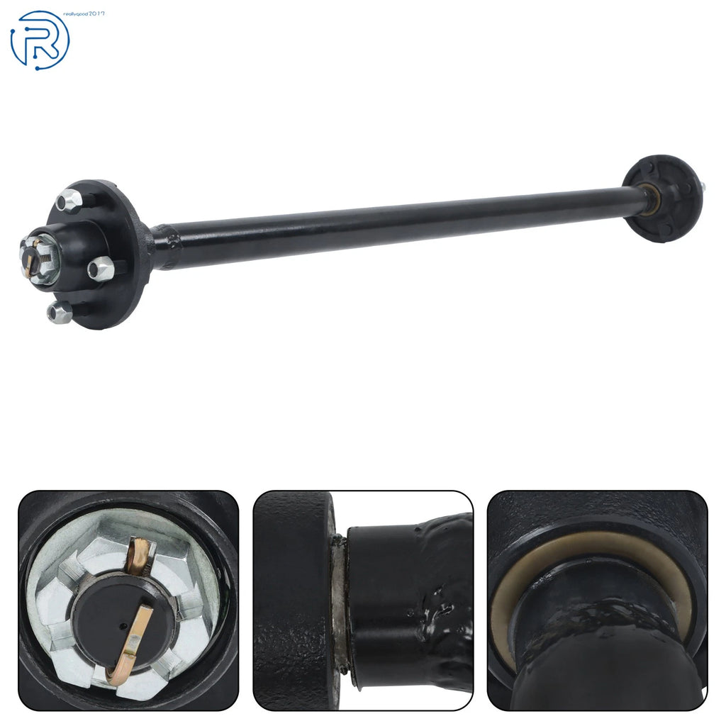 2000 lbs 44" Hub Face Trailer Axle with U-Bolt Kit for Boat RV Utility