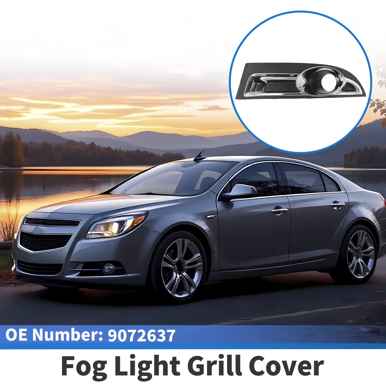 1 Pc Fog Light Grill for Chevrolet Epica (2010–2012) No. 9072637
