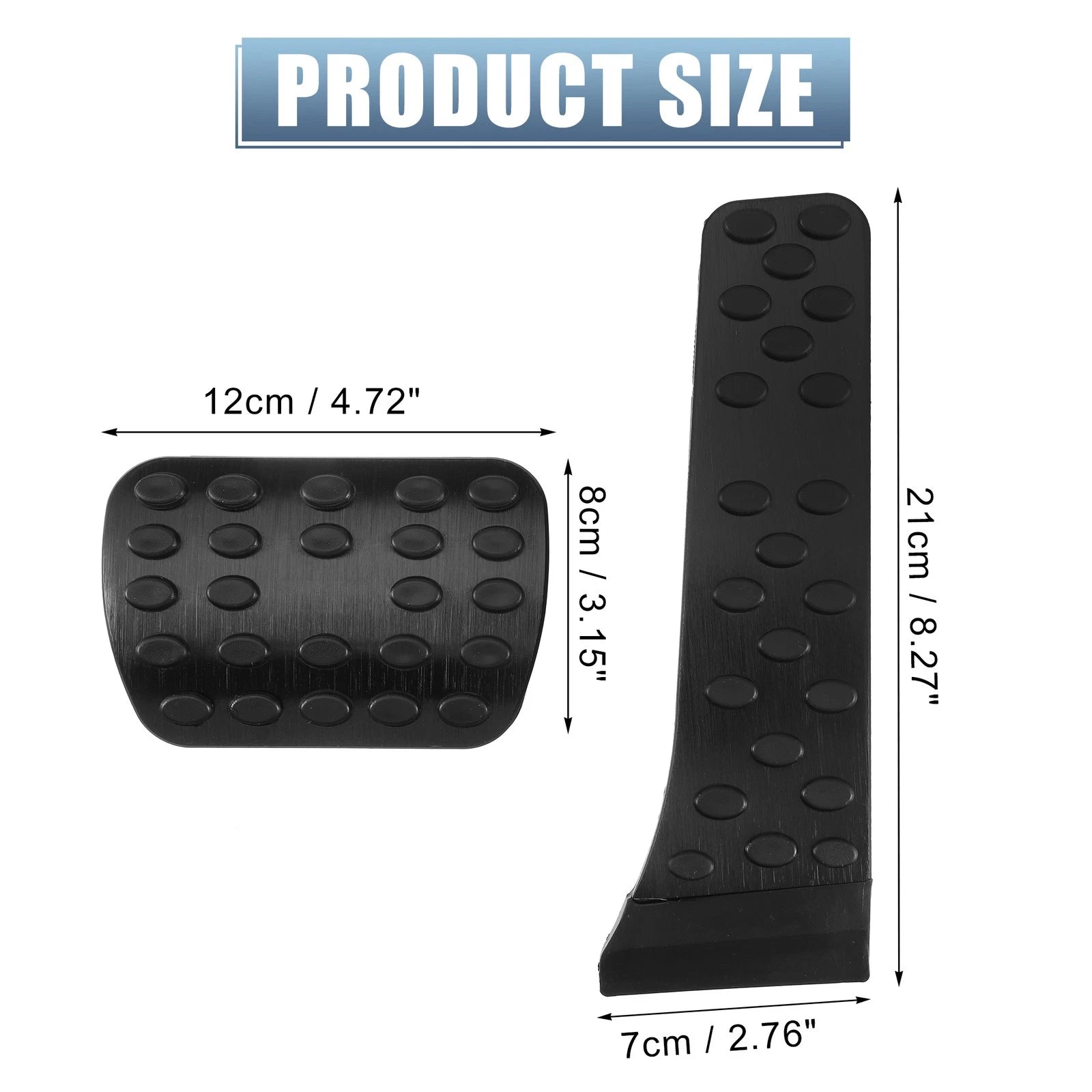 2X Gas Pedal Brake Pedal Pad Anti Slip Covers for Mercedes Benz 