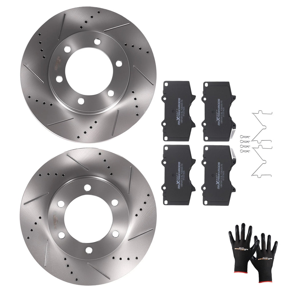 Front Brake Rotors & Pads Kit for Toyota Tundra (2000–2006) S31267 D976
