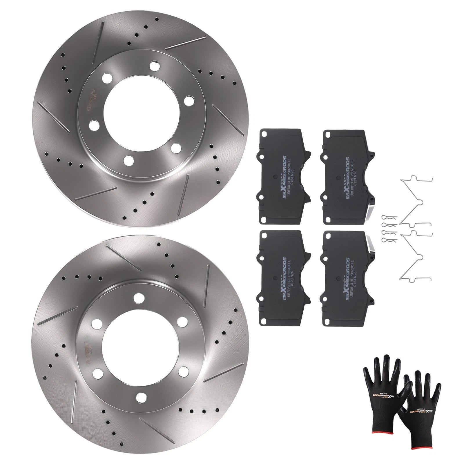 Front Brake Rotors & Pads Kit for Toyota Tundra (2000–2006) S31267 D976