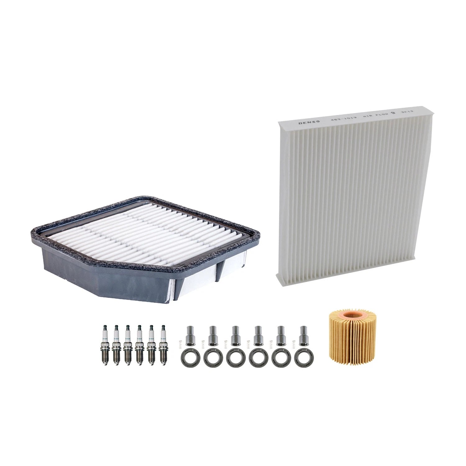 Denso Tune Up Kit 6 Spark Plugs & Boots for Lexus IS250 (2006–2013)