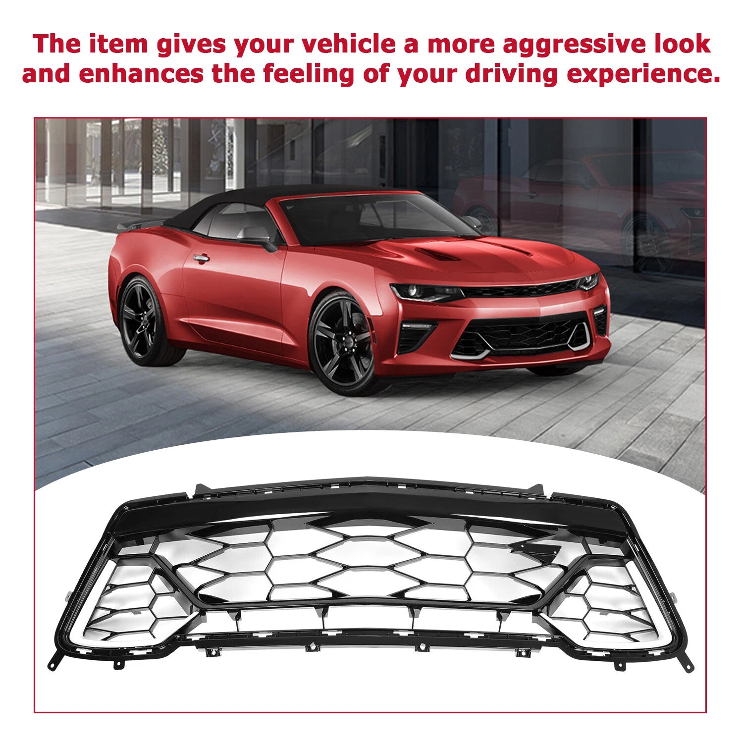 Chrome Front Lower Grille for Chevrolet Camaro SS (2016-2018)
