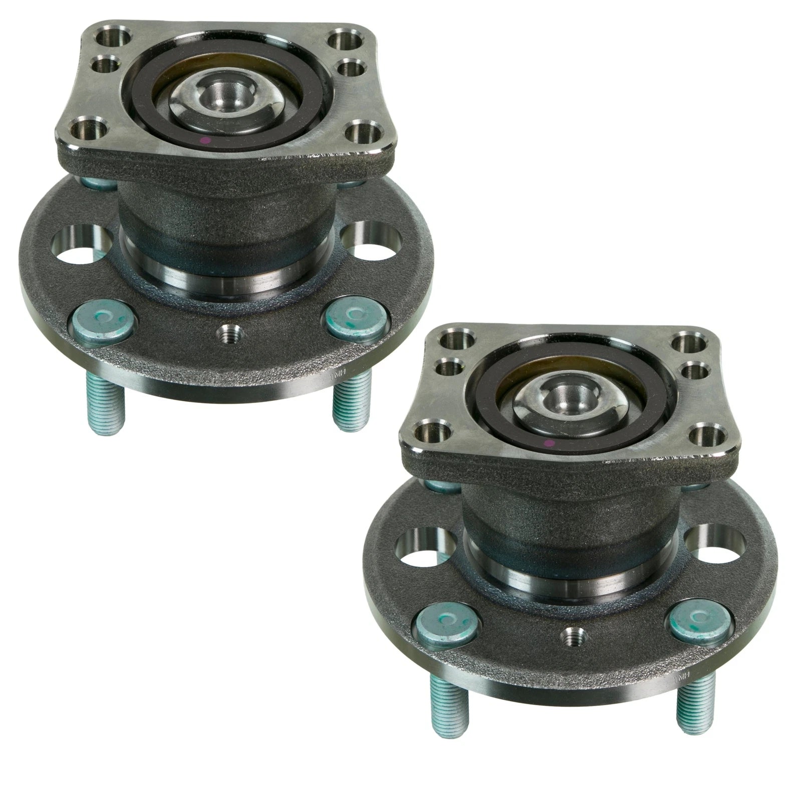 Set of 2 Rear Moog Wheel Bearing and Hub Assemblies for Ford Fiesta (2011–2016)