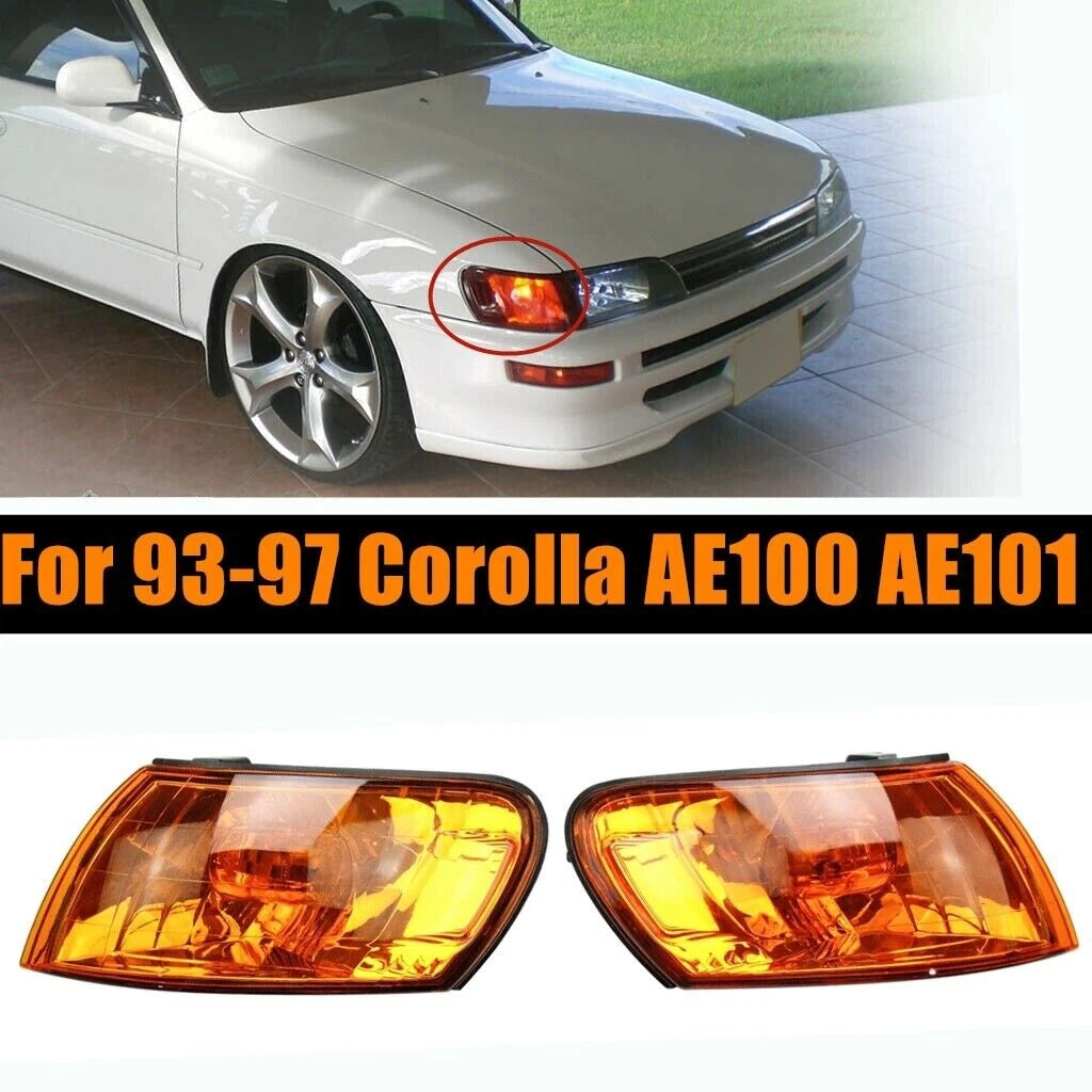 Amber Corner Light Lens Cover for Toyota Corolla AE100/AE101/E100 (1993–1997)