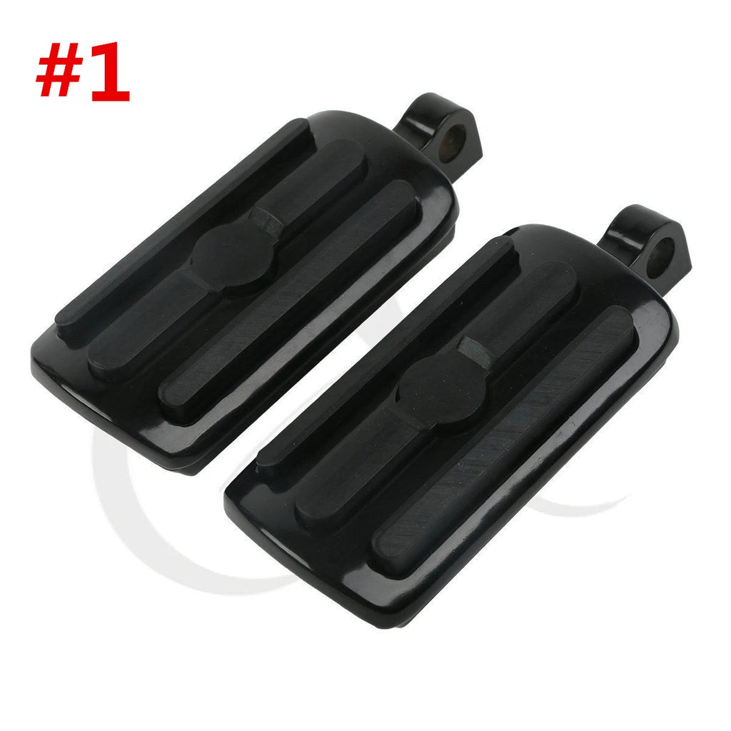 1.25" Long Angled Highway Engine Guards Foot Pegs for Harley Davidson