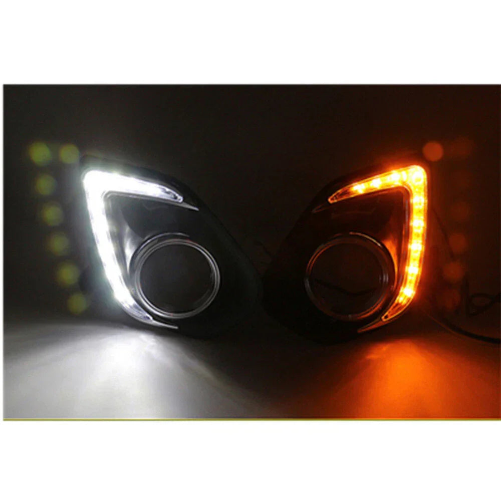 LED DRL Daytime Running Fog Light Covers for 2013-2015 Mitsubishi ASX (2013-2015)
