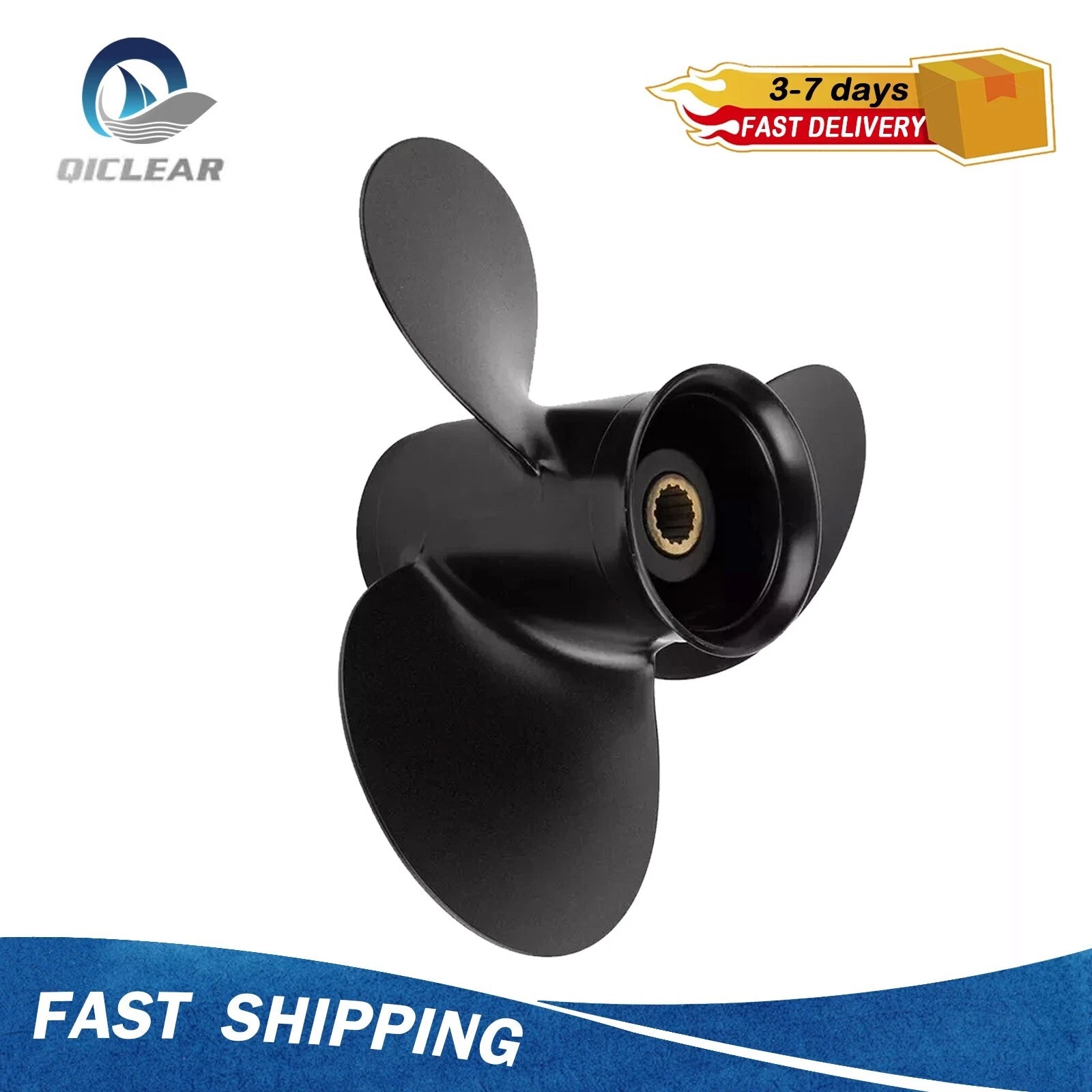 9.25x9 Boat Propeller for Mercury 9.9-20 HP (48-897750A11, RH)
