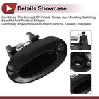 Exterior Door Handle for Hyundai Elantra Front Left Black ABS (2011-2016)