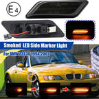Dynamic LED Smoked Amber Front Fender Side Marker Light for BMW Z3 (1994–2002)