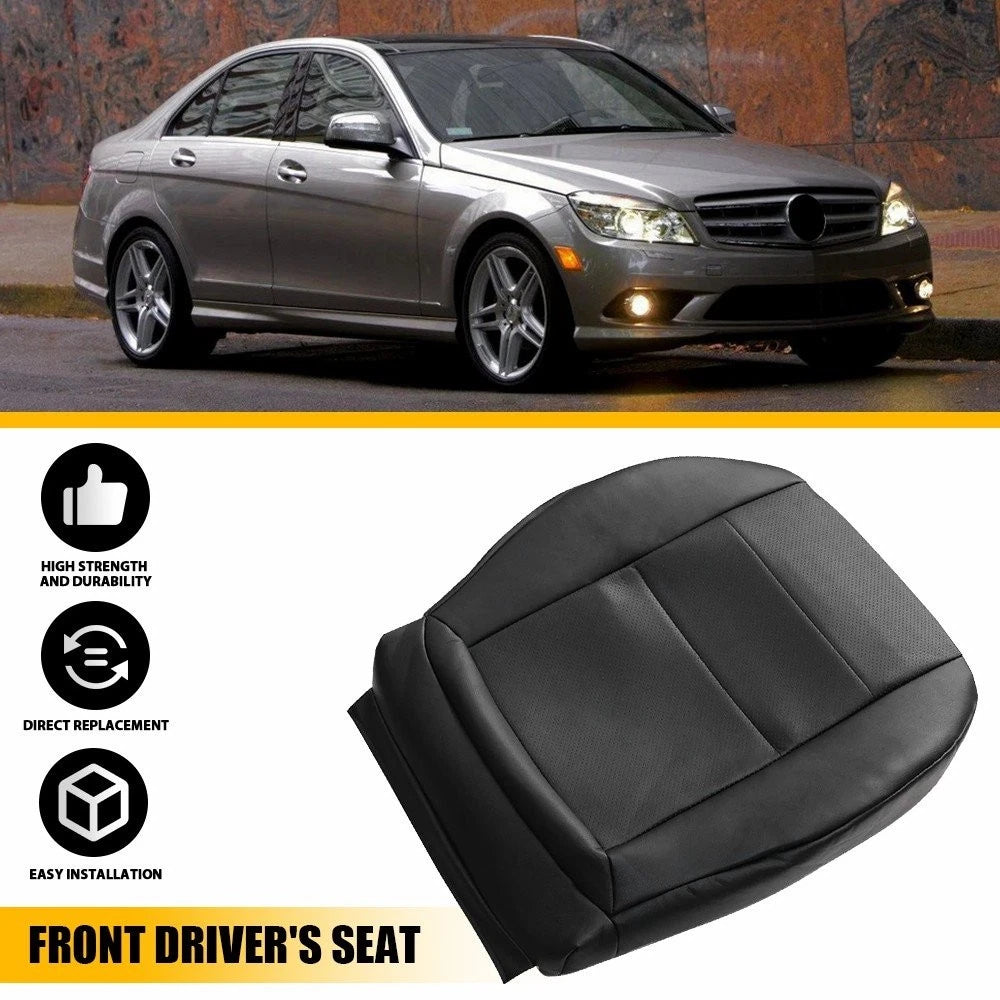Driver Bottom Seat Cover Black for Mercedes Benz C250 C300 C350 (2008–2014)