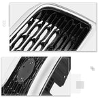 Painted Black Mesh Upper Grille w/Badge Slot + Chrome Moulding for Sorento (2014–2015)