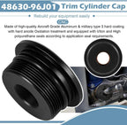 2X Trim Cylinder End Cap 48630-96J01 for Honda Suzuki Yamaha (2&4 Stroke)