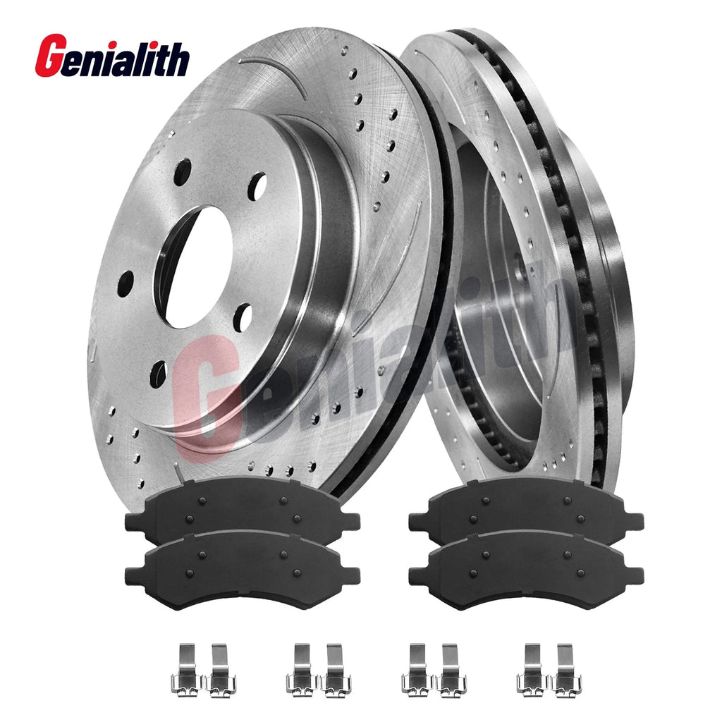 Front Disc Rotors Brake Pads for Dodge Ram 1500 Durango Chrysler Aspen (2007–2010)