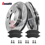 Front Disc Rotors Brake Pads for Dodge Ram 1500 Durango Chrysler Aspen (2007–2010)