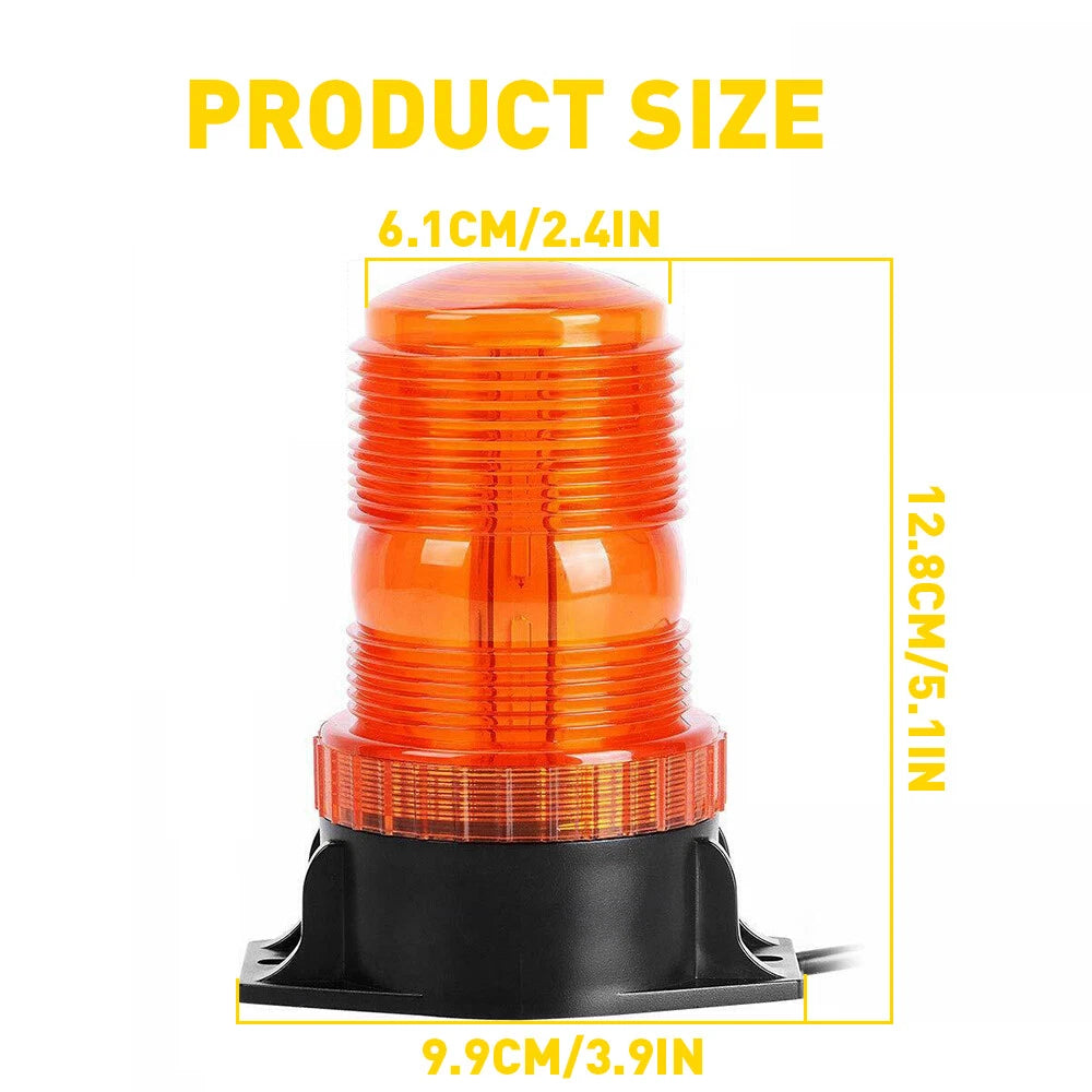 Set of 4 LED Amber Strobe Lights for Forklift Truck