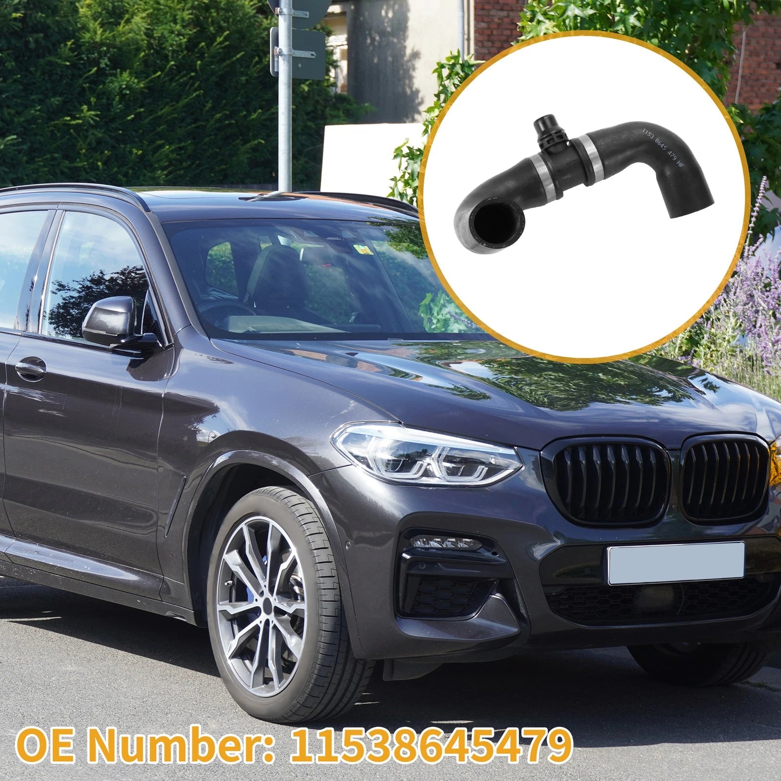 Coolant Water Hose for BMW X3 (2013–2017), X4 (2015–2018) No. 11538645479