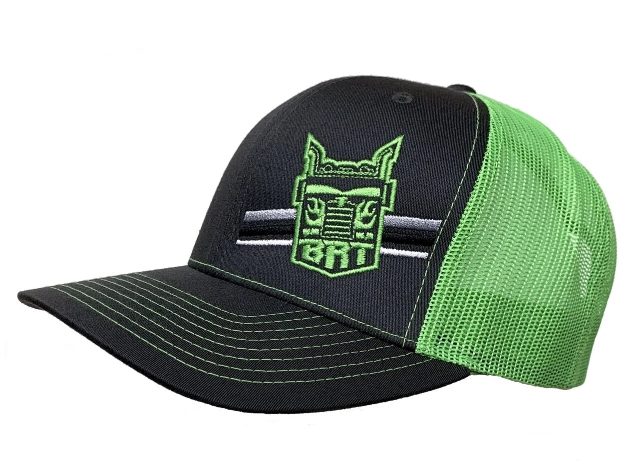 Big Rig Trucks 'Tees' Richardson Charcoal/Green Hat