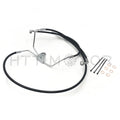 Front +10" Black Vinyl Brake Line Kit for Harley Touring (2008–2013)